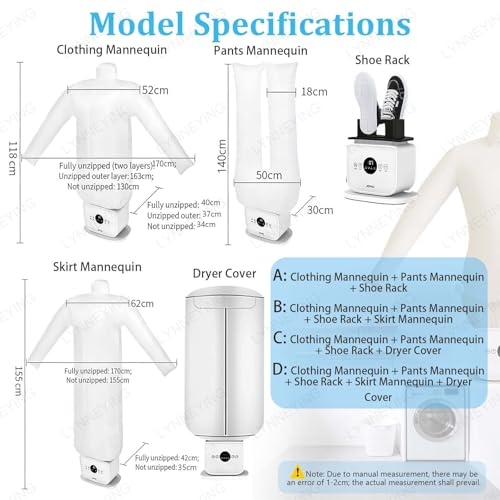 Image of 2026 Upgraded Inflatable Ironing Machin-e, Touch Type Humanoid Automatic Iron-ing Machine, Smart Garment Steamers, 360 Without Blind Spots Drying /Ir-oning Ma-chine(B)