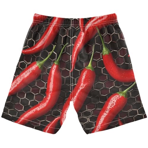 Boys Beach Board Shorts Chil Fruit Funny Swim Trunk Teen Swimwear2