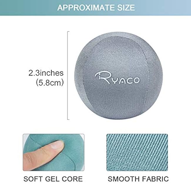 Ryaco Stress Balls for Adults & Kids, Squeeze Balls for Hand Therapy, Relief Anxiety Stress Ball, Physical Therapy Fidget Stress Ball, Hand Exercise Ball for Grip Strength, Tri-Density Stress Balls