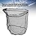 Keenso Fish Landing Net, Portable Triangular Fishing Landing Net Fish Catching Net Folding Fish Mesh Net for Fishing, Shrimp, Crab, Bird Catching Other Fishing Tools and Accessories