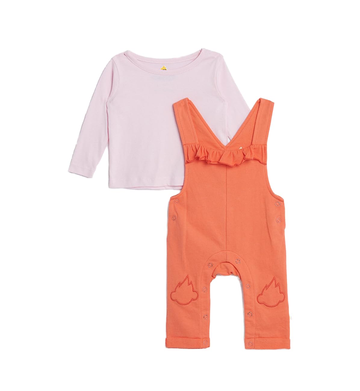 Cheekee Munkee Baby Girls 2 Piece Dungree Set