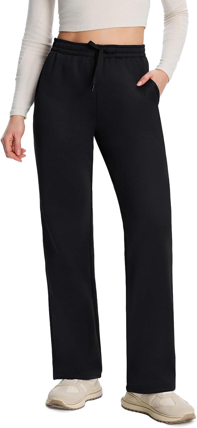 Yogipace, Petite/Regular/Tall, Women’s Water Resistant Thermal Fleece Pants Sweatpants