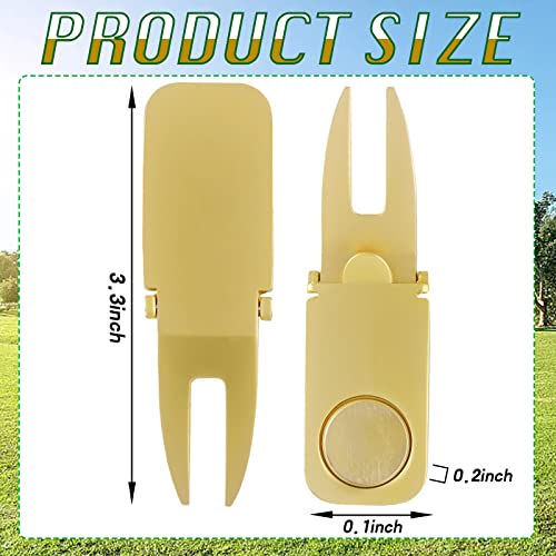 Lenwen 3 Pcs Magnetic Golf Divot Tool 3 in 1 Golf Cart Holder with Marker for Golfing Accessories, Gift for Man - Image 3