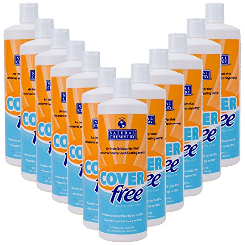 Natural Chemistry Cover Free, 1 qt, Pack of 12, Liquid Solar Blanket, Advanced Mono-Layer Technology, pH Neutral Formula, Safe to Use with All Sanitizing Systems