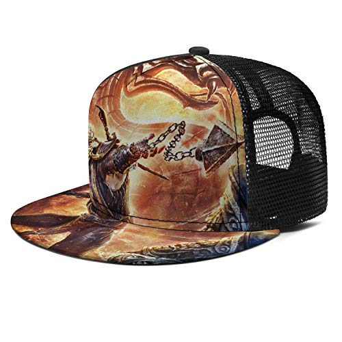 Women Girls Young Men Baseball Cap Low Key Adjustable Mortal-Kombat-Scorpion-Sub-Zero-red- Sun Hat Mesh Cap