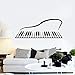 Adesivi murali adesivi murali Adesivo murale per pianoforte astratto Adesivo per strumenti musicali Adesivi per pianoforte Decorazioni per la casa muscolose Camera da letto Decorazione per soggiorno
