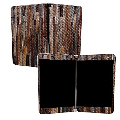 Image of MIGHTY SKINS MightySkins Carbon Fiber Skin for Microsoft Surface Duo - Woody | Protective, Durable Textured Carbon Fiber Finish | Easy to Apply, Remove, and Change Styles | Made in The USA