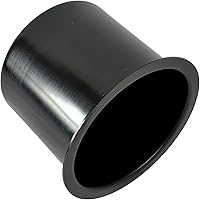Vista 5 de SEETOOOGAMES Inserto de taza para mesa de póquer de aluminio jumbo con caída (paquete de 2) (negro)