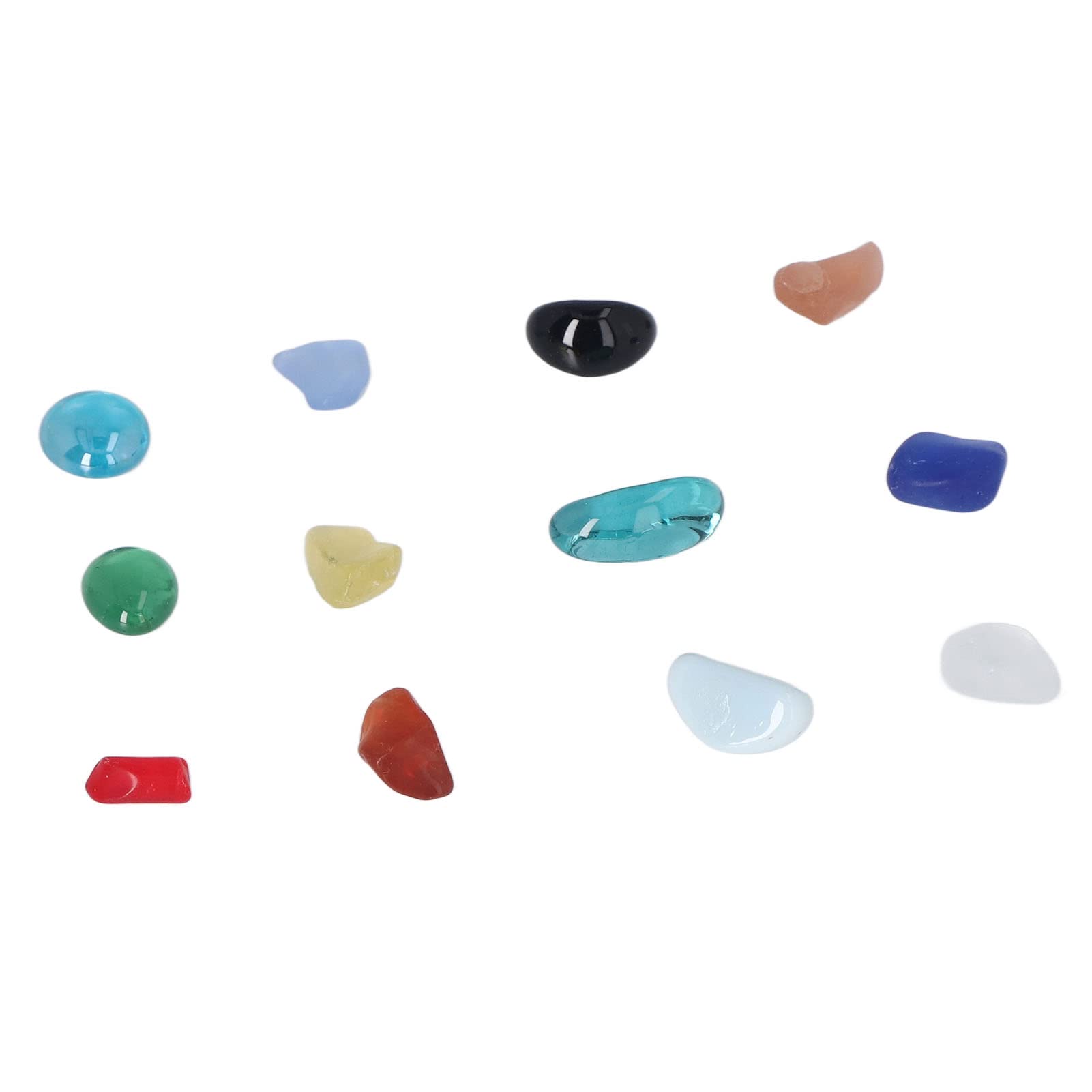 Christmas Ore Gift, Safe Reduce Stress Moist Luster Christmas Ore Countdown Calendar Arouse Curiosity Transparent Crystal for Home (E 12 Grids)