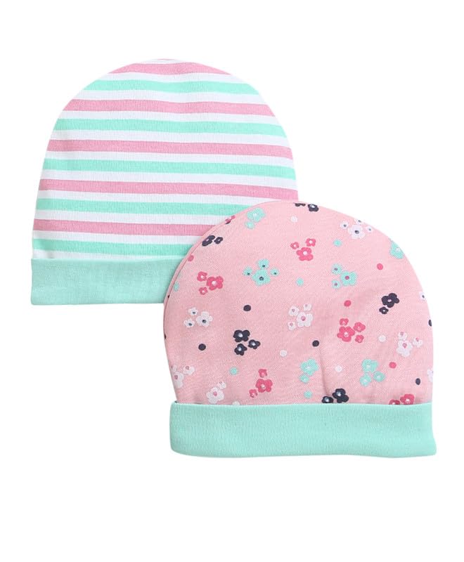BUMZEE Peb9318 Baby-Mädchen, rund, Minzgrün und Pfirsich, 2 Stück