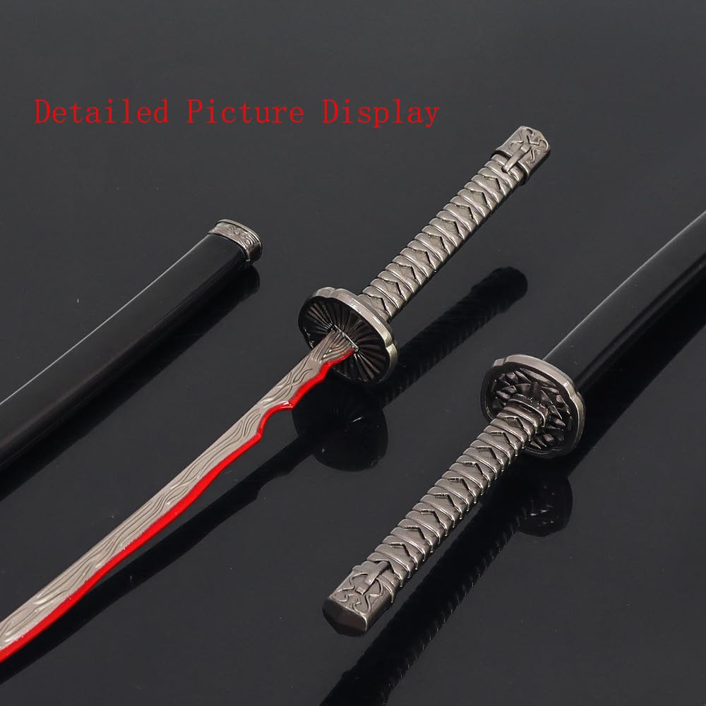 Miniaturas de Katana con Soporte exhibición, decoración Escritorio, Regalos for coleccionistas Videojuegos y Aficionados