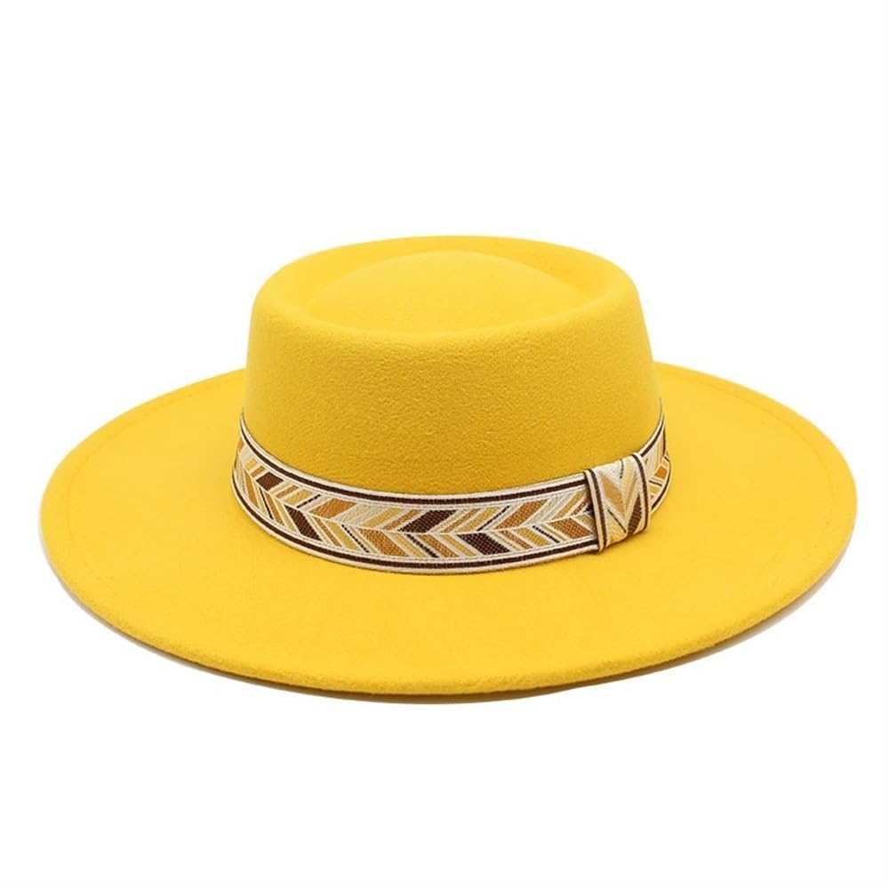 帽子 eight BRIM UP LONG FELT HAT Cap New British Woolen Felt Hat Spring and Autumn French Hat for