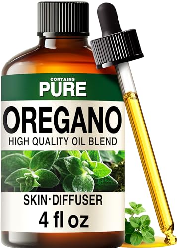 KUKKA Oregano Essential Oils - 4 Fl Oz - for Hair, Skin, Diffuser, Aromatherapy & DIY Soap Making Scent