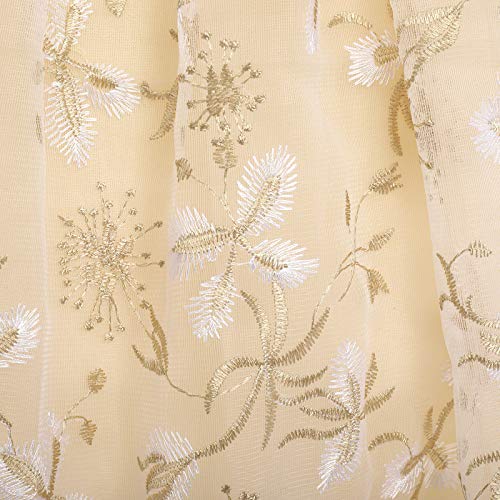 Flower Girls Dress Lace Bridesmaid Floral Lace 3/4 Sleeves Long Wedding Pageant Dress Princess Boho First Communion Floor Length Maxi Tulle Party Evening Prom Dance Ball Gown Champagne 9-10 Years #TOP5