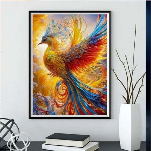 DIY Diamant Painting Kit Complet Phénix Tableau Strass Maison - 3