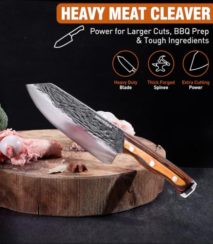 4-Piece Naitesen Hand Forged Butcher Knife Set 23.53 + Free Shipping w/ Prime or on 35+ + 50% Off Code LLEYX9OX - image 2