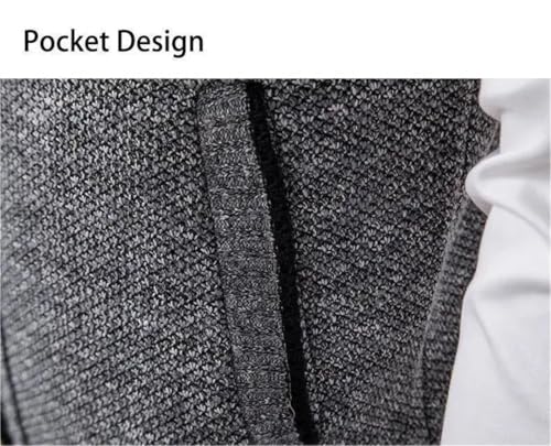 Men's Knitted Sleeveless Sweater Zipper Cardigan Sweatercoat Knit Waistcoat3