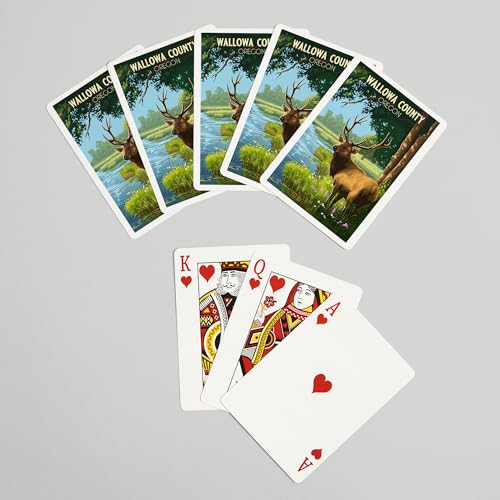 Baraja de Cartas Póker 52 para Adultos Wallowa County Oregon miniatura 7