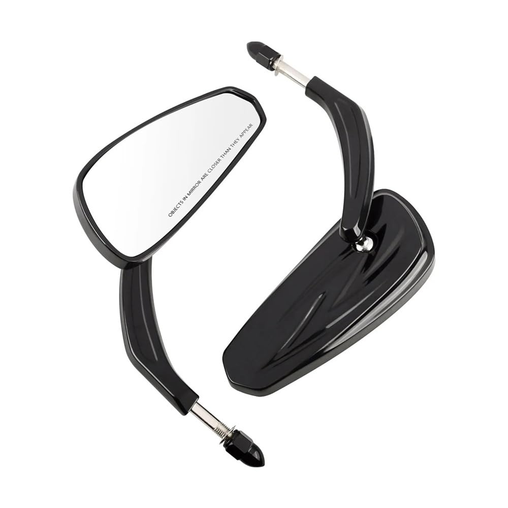 motos Miroir vélo Rétroviseurs De Guidon De Moto 5/16'' Pour Touring,Pour Sportster,Pour Iron 883,Pour Street Pour Glide(Chrome)