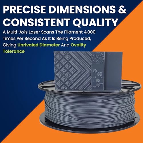 Image of 3D-Fuel Tough Pro PLA+ Filament for 3D Printing, Made in, Charcoal Gray
