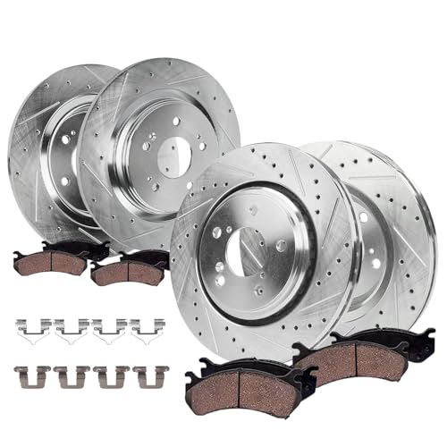 Image of Detroit Axle - 8pc Brake Kit for 2018-2023 Honda Odyssey 2019 2020 2021