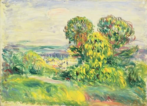 Posters et art de qualite Renoir arbres verts : tableau impressions d'art mural 60x90