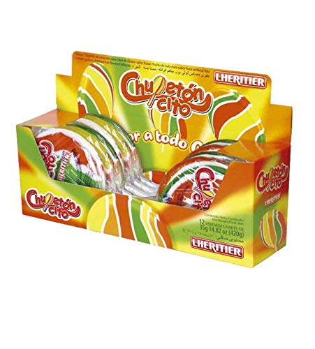 LHERITIER Chupetines/Lollipops - Gluten Free. (Chupetoncito Frutal, 12)