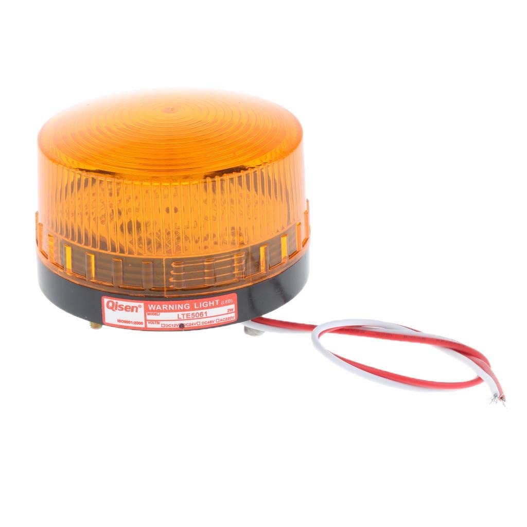 ATORSE™ 24V Flash Strobe/Always On Warning Light Round Signal Beacon Lamp Yellow-picture-18