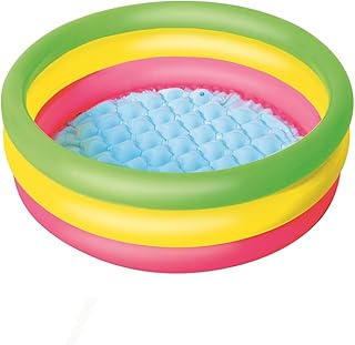 حمام سباحة قابل للنفخ شكل حلقات من بيست واي 51103، فينيل