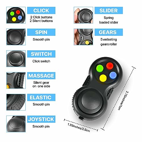 5PC Fidget Toys Adults Set Fidgets for Classroom Must Have Autism Sensory Pack Figette Cube ADHD Special Treasure Prize Tool Stress Relief Desk Cool Gadget for Kids Teen Christmas Stocking Stuffer - Image 4