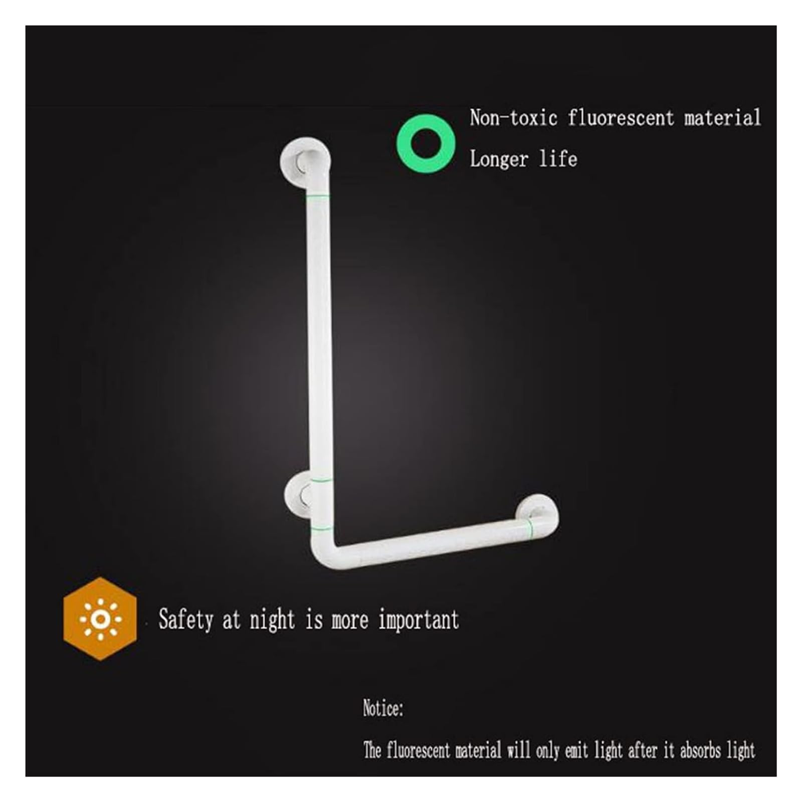 Asideros de baño Pasamanos Asidero de bañera Asidero de Pared Asidero de Ducha Asidero para Personas Mayores Pasamanos de bañera Asidero de Seguridad Asidero de Ducha en ángulo Recto