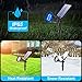 T-SUN Blue Solar Spotlights, Solar Lights Outdoor Waterproof, Auto ON/Off Adjustable Solar Garden Pond Lights for Tree, Patio, Yard, Garden, Driveway, Stairs, Pool Area (Blue- 2 Pack)