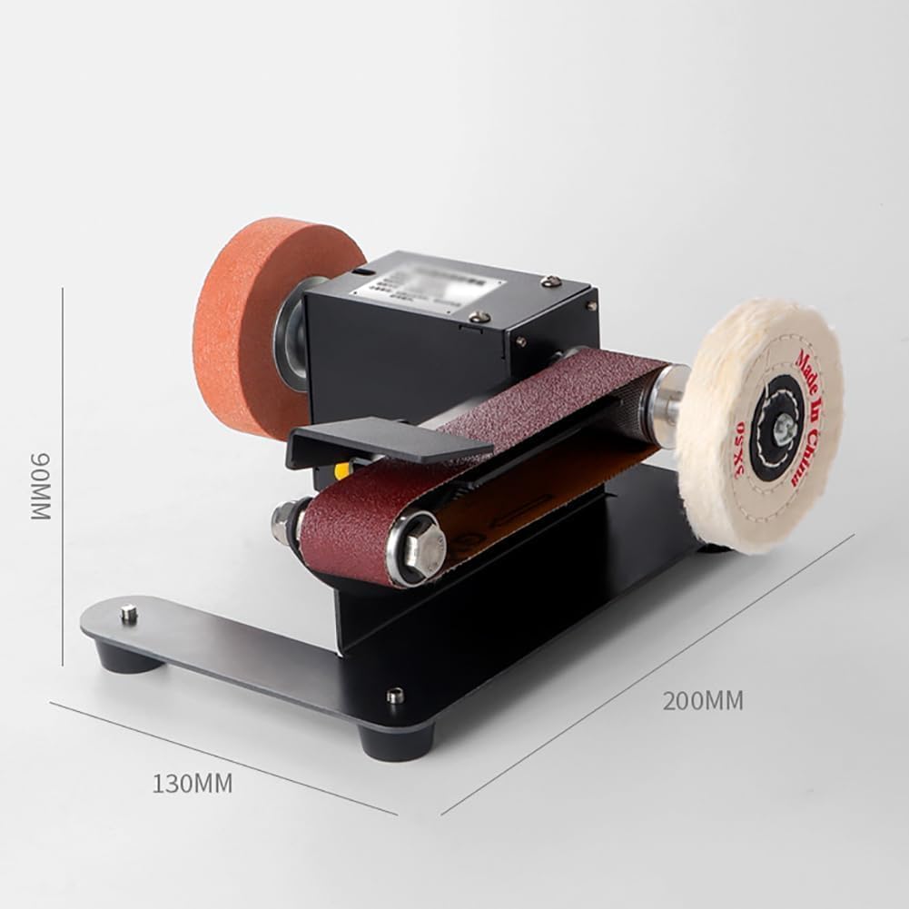 Mini Ponceuse À Bande Avec 7 Vitesses Réglables, 10 Bandes Abrasives, Petite Ponceuse Électrique, Affûteuse De Couteaux, Réglage Avant/arrière Pour La Fabrication De Couteaux, Le Travail
