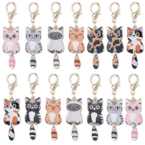 Regalo ideale per amanti dei gatti: Questo set di 14 pezzi è un regalo perfetto per gli appassionati di gatti. La vasta scelta consente di comporre set regalo personalizzati o di usarli per progetti creativi e accessori personali