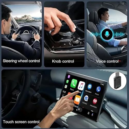 Image of AUTO SNAP Wireless CarPlay Adapter for Factory Wired CarPlay Plug & Play USB Dongle, Fast Auto-Connect, Low Latency, Compact Design, Car Screens