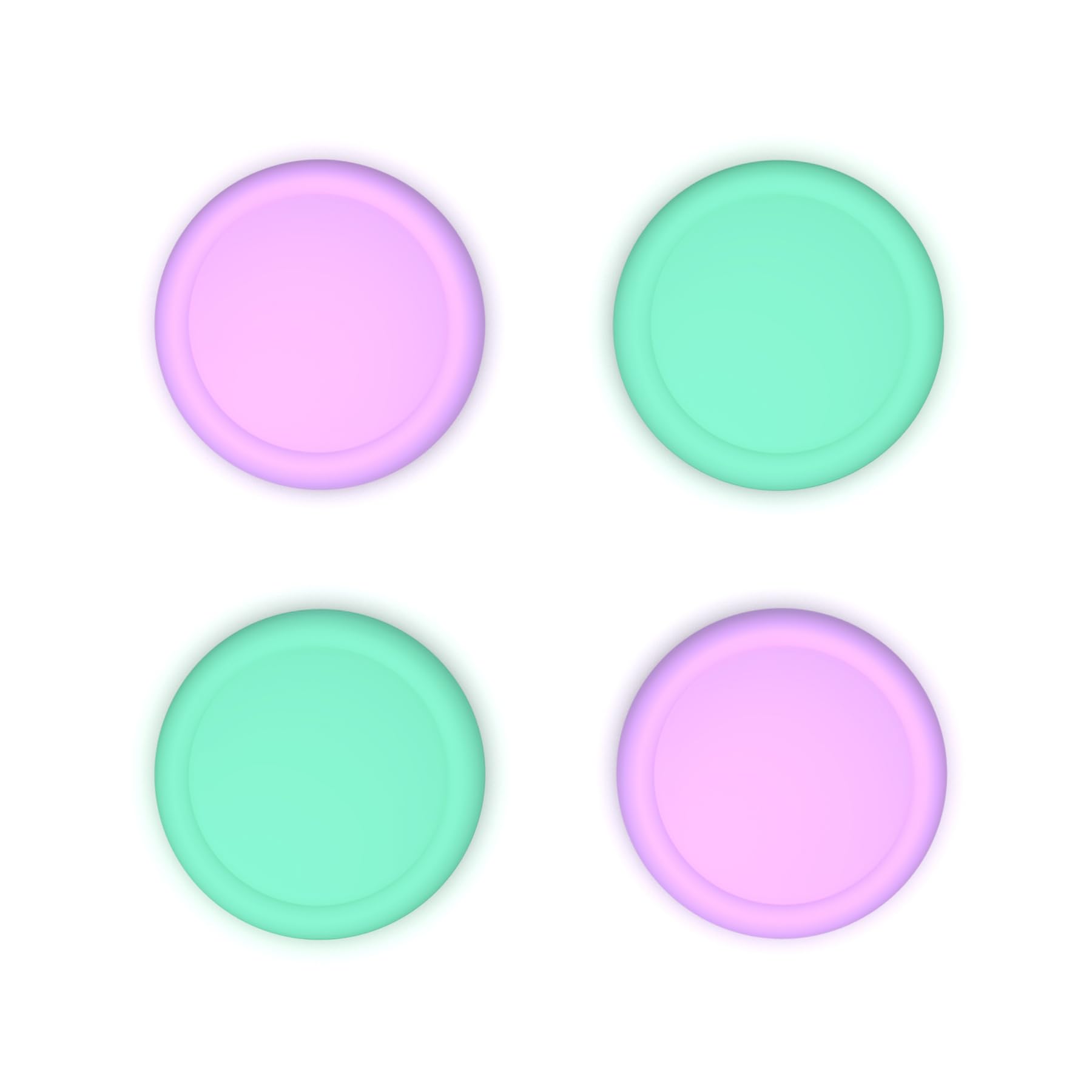 PlayVital 4 Piezas de Agarres para el Pulgar para Nintendo Switch 2 (2025), Tapas de Silicona para Joysticks, Tapones para Joycon, Diseño Ergonómico, Cómodo y Antideslizante (Rosa) — view 13