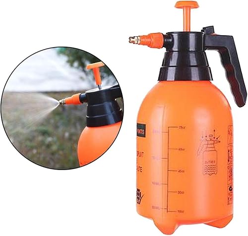 Miniatura 3 de Homyl Pulverizador de bomba de presión de jardín de mano Botella de pulverización de agua para césped - Naranja 2L