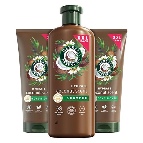 Herbal Essences Champú Hidratante Con Leche De Coco Y Acondicionador Hidratante Con Leche De Coco, Para Pelo Seco, 680ml