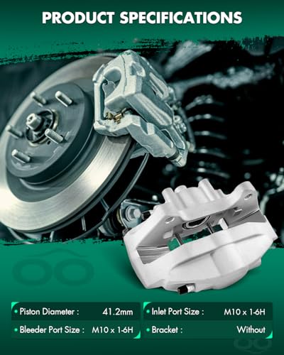 Image of SCITOO 196183 Rear Left Disc Brake Caliper Fit For Infiniti For FX50 2009-2013,For Infiniti For Q60 2014-2015 2017-2022,For Infiniti For Q70 2014-2019,For Nissan For 370Z 2009-2019, Double Pistons