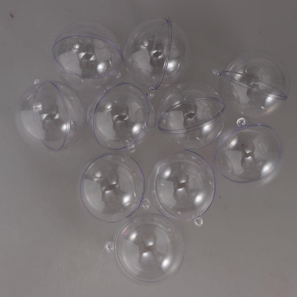 10pcs Clear PVC Fillable Ball Ornaments Christmas Candy Box Crafts 5cm-image-33