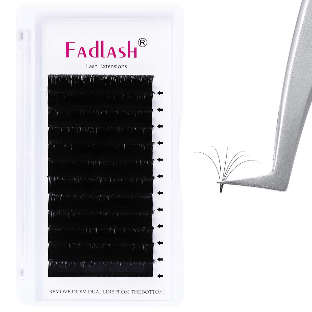 Volume Lash Extensions 0.05 0.07 Self Fanning Eyelash Extensions C D DD Curl 5D 7D Easy Fanning Volume Lashes 8D 10D 8-20mm Length (0.05-C, 11mm)