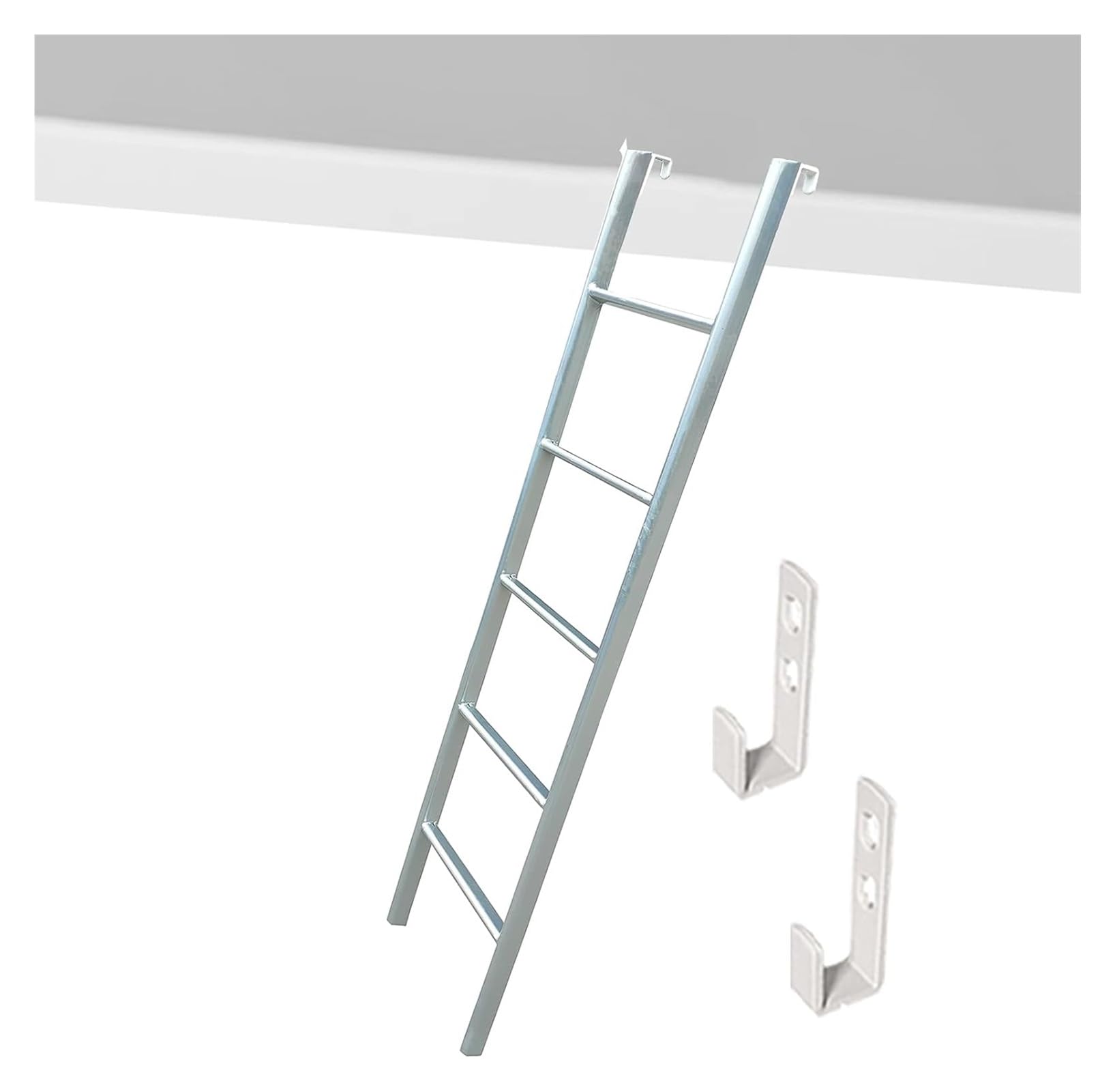 Escalera de 61 pulgadas para litera de camioneta y vehículos recreativos con anclaje