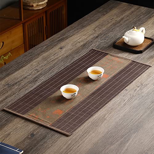 Tapis de table basse en bambou chemin de table salon de thé - 4