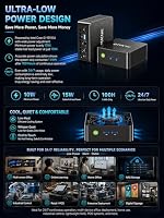 GMKtec Mini-PC G3 PRO(10 W Energieverbrauch), Intel Core i3-10110U (bis zu 4,1 GHz, übertrifft 3500/4300U),16GB DDR4-RAM,512GB M.2 NVME PCIE3.0 Micro PC, 2 * 4K HDMI/USB 3.2/Wi-Fi 6/BT 5.2/2,5G LAN. – Ansicht 2