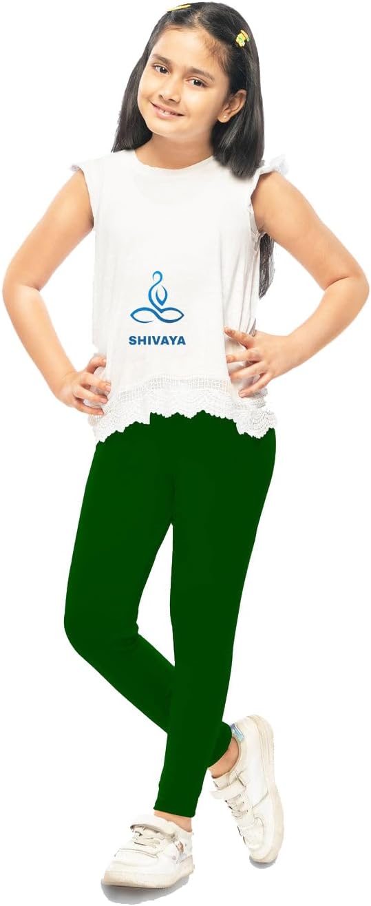 SHIVAYA Premium Cotton Leggings for Girls