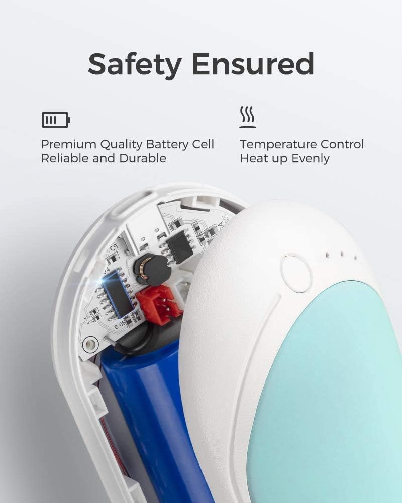 OCOOPA HotPal Rechargeable Hand Warmer, Electric Handwarmer,Portable Pocket Heater, Heat Therapy Great for Raynauds, Hunting, Golf, Camping, Women Mens Gifts