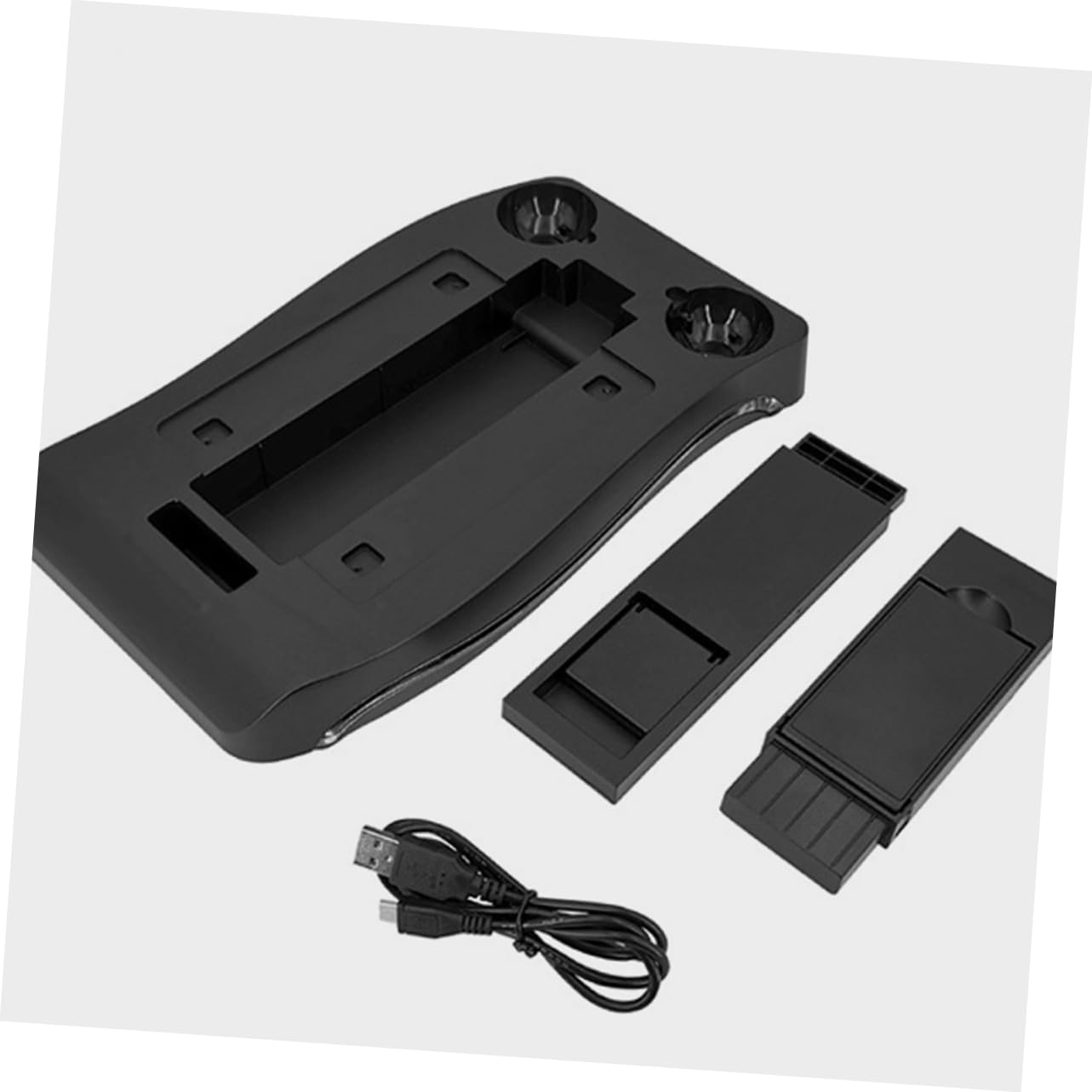 Homoyoyo Support Multifonction pour Console de Jeux VR en Abs Noir, Station de Charge et Rangement pour Accessoires Gaming