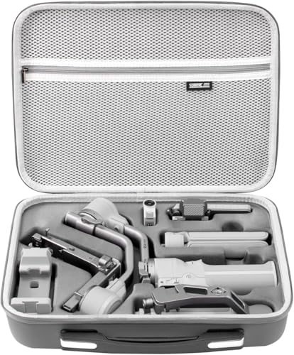 CENXI RS 4 Mini Carrying Case, Portable PU Leather Storage Case Travel Shoulder Bag for DJI Ronin RS4 Mini Gimbal Stabilizer and Accessories