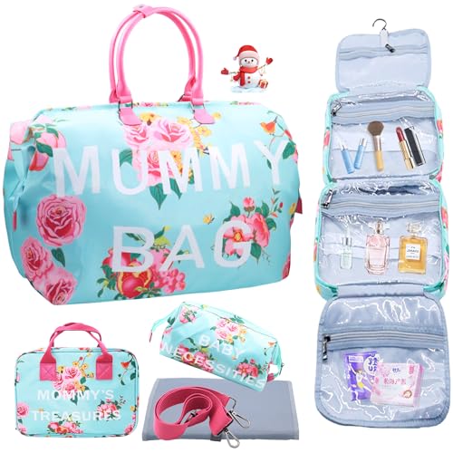 Image of Large Mommy Hospital Bags for Labor and Delivery Diaper Tote Bag Baby Hospital Bag Women Travel Bag