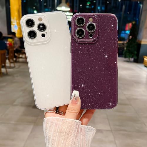 LIFCIUSO Glitter Bling Case for iPhone 15 Pro Max (6.7"), White - image 8